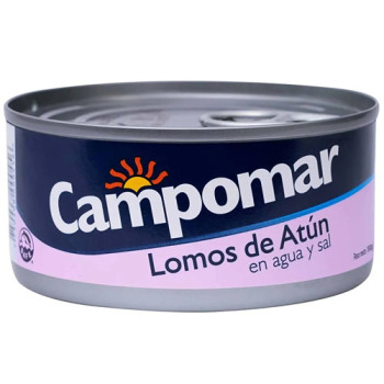 CAMPOMAR TUNA LOIN CANNED FISH IN WATER & SALT, CAN X 150 GR