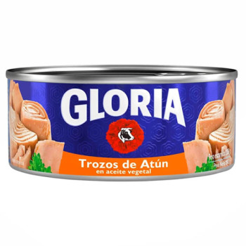 GLORIA TUNA CHUNKS CANNED FISH IN OIL, CAN X 140 GR