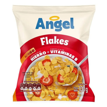 ANGEL CEREAL MADE CORN FLAKES, BAG X 130 GR
