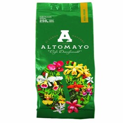 ALTOMAYO - GROUND DECAFFEINATED COFFEE TO COFFEE MAKER , BAG x 250 GR