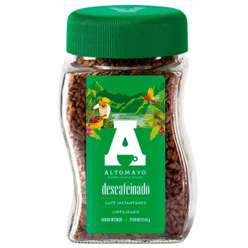 ALTOMAYO INSTANT DECAFFEINATED COFFEE , PERU - JAR x 45 GR