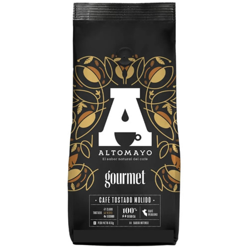 ALTOMAYO GOURMET GROUND COFFEE TO COFFEE MAKER  , PERU - BAG x 450 GR
