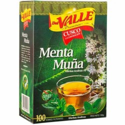 DEL VALLE - MENTA & MUÑA TEA INFUSIONS, BOX OF 100 TEA BAGS