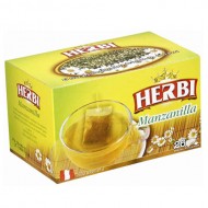 HERBI - PERUVIAN CHAMOMILE TEA INFUSIONS  , BOX OF 25 TEA BAGS