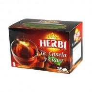 HERBI - TEA,CINNAMON AND CLOVE PERUVIAN TEA INFUSIONS, BOX OF 25 TEA BAGS