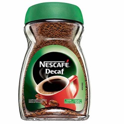 NESCAFE DECAFFEINATED - INSTANT GROUND COFFE , JAR X 100 GR