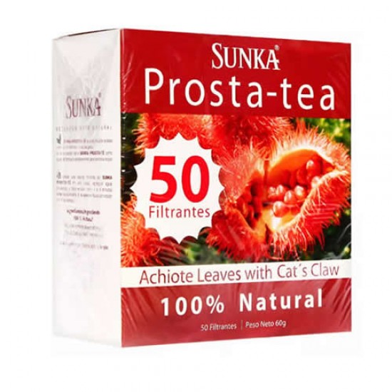 SUNKA PROSTA TEA - ACHIOTE & CATS CLAW TEA INFUSIONS , BOX OF 50 TEA BAGS