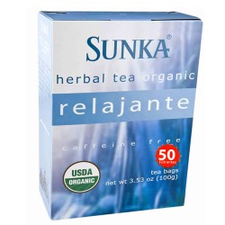 SUNKA RELAX - PERUVIAN ORGANIC TEA INFUSIONS , BOX OF 50 TEA BAGS