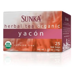 SUNKA YACON- ORGANIC TEA INFUSIONS , BOX OF 100 TEA BAGS