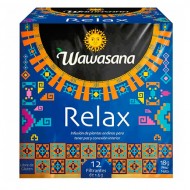 WAWASANA RELAX - PERUVIAN HERBAL ORGANIC TEA INFUSION, BOX OF 12 TEA BAGS