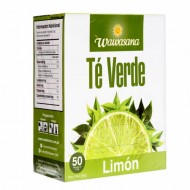 WAWASANA GREEN TEA & LEMON HERBAL TEA INFUSIONS, BOX OF 50 TEA BAGS