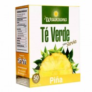 WAWASANA GREEN TEA & PINEAPPLE HERBAL TEA INFUSIONS, BOX OF 50 TEA BAGS