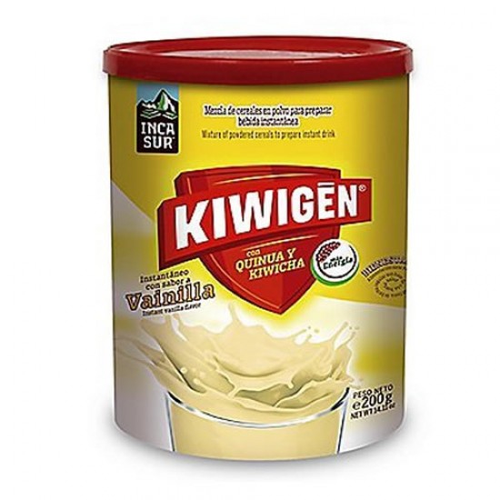 KIWIGEN -  INSTANT DRINK VANILLA FLAVOR , JAR X 200 GR