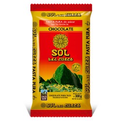 SOL DEL CUSCO - CHOCOLATE NO SUGAR HARD PASTE OF CACAO  ,TABLET X 300 GR