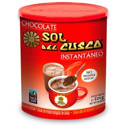 SOL DEL CUSCO - INSTANT GROUND CHOCOLATE DRINK ,  BOWL X 220 GR