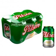 PILSEN CALLAO - PERUVIAN BEER, PACK X 06 CANS , 355 ml  / 12 oz