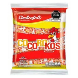 AMBROSOLI COCOROKOS -  PEAR FLAVOR  CANDIES CARAMELS, BAG X 100 UNITS