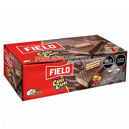 CUA CUA -  WAFER ( OBLEA) COVERED WITH CHOCOLATE CREAM,  BOX OF 30 UNITS