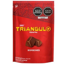 TRIANGULO DONOFRIO - TRIANGLE BONBON OF CHOCOLATE  MILK,  BAG X 18 UNITS