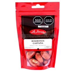 LA IBERICA - CHESTNUTS CHOCOLATE BONBONS , SACHET X 100 GR