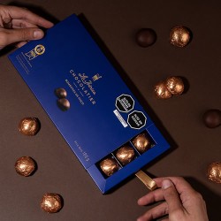 LA IBERICA - CHOCOLATE BONBONS STUFFED WITH LIQUOR PISCO  , BOX OF 180 GR
