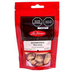 LA IBERICA - PECANS CHOCOLATE BONBONS , SACHET X 100 GR