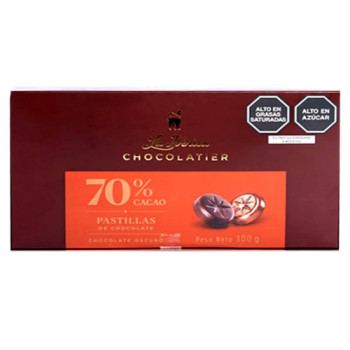 LA IBERICA - DARK CHOCOLATE PILLS, 70 % CACAO - BOX OF 300 GR