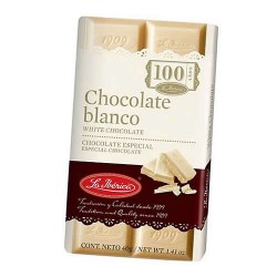 LA IBERICA - PERUVIAN WHITE CHOCOLATE TABLET ( CHOCOLATE BLANCO ) - BOX OF 10 UNITS