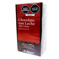 LA IBERICA MILK CHOCOLATE TABLET , BOX OF 600 GR