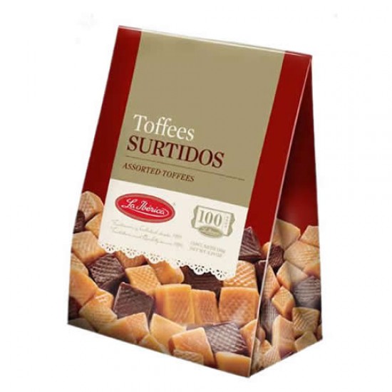 LA IBERICA - PERUVIAN ASSORTED TOFFEES , BOX OF 150 GR