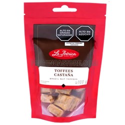 LA IBERICA - CHESTNUT TOFFEES , SACHET X 100 GR