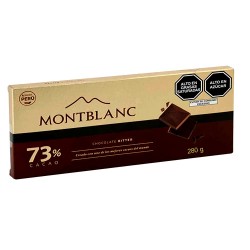 MONTBLANC -  PERUVIAN BITTER CHOCOLATE , 73% CACAO - TABLET X 280 GR
