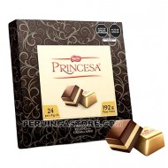 PRINCESA - PERUVIAN CHOCOLATE BONBONS STUFFED OF PEANUT CREAM ,  BOX 24 UNITS