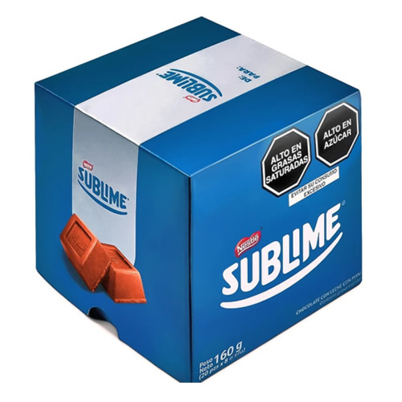 SUBLIME - PERUVIAN  MILK CHOCOLATE BONBONS STUFFED OF PEANUT ,  BOX OF 16 UNITS