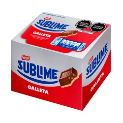 SUBLIME GALLETA MILK CHOCOLATE WITH PEANUT & COOKIE , BOX OF 24 UNITS
