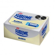 SUBLIME BLANCO - WHITE CHOCOLATE TABLET , BOX OF 20 UNITS