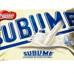 SUBLIME BLANCO - WHITE CHOCOLATE TABLET , BOX OF 20 UNITS