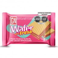 GN - PERUVIAN STRAWBERRY WAFER OBLEA, BAG X 6 UNITS