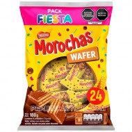 MOROCHAS FIESTA - PERUVIAN CHOCOLATE WAFER OBLEA, BAG X 24 UNITS