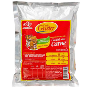 DOÑA GUSTA MEAT SEASONING POWDER SOUP, BAG X 500 GR