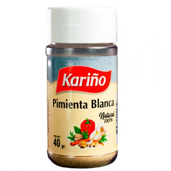 KARIÑO - GROUND WHITE PEPPER , JAR X 40 GR