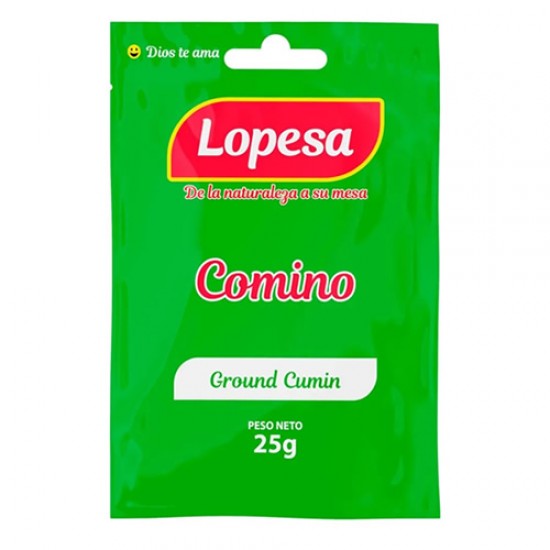 LOPESA - PERUVIAN GROUND CUMIN SEASONING, PACK X 5 SACHETS