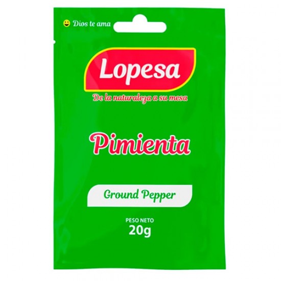 LOPESA - PERUVIAN GROUND PEPPER SEASONING, PACK X 5 SACHETS