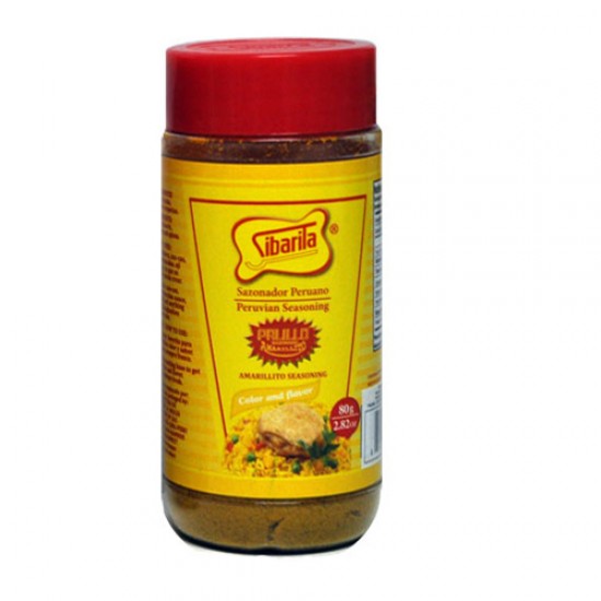 SIBARITA - GROUND YELLOW PALILLO ( AMARILLITO) SEASONING, JAR X 80 GR