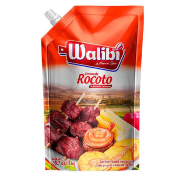 WALIBI ROCOTO HOT CHILI PEPPER SAUCE, DOYPACK X 1 KG