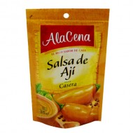 ALACENA - PERUVIAN YELLOW CHILI PEPPER SAUCE ( SALSA DE AJI ) , SACHET X 85 GR