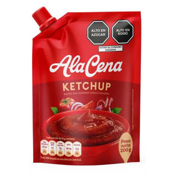 ALACENA KETCHUP TOMATO SAUCE CREAM, DOYPACK X 200 GR