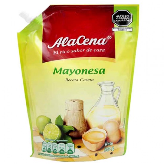 ALACENA - PERUVIAN MAYONNAISE SAUCE CREAM , SACHET X 950 GR