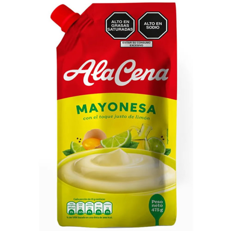 ALACENA  PERUVIAN MAYONNAISE SAUCE CREAM , SACHET X 475 GR
