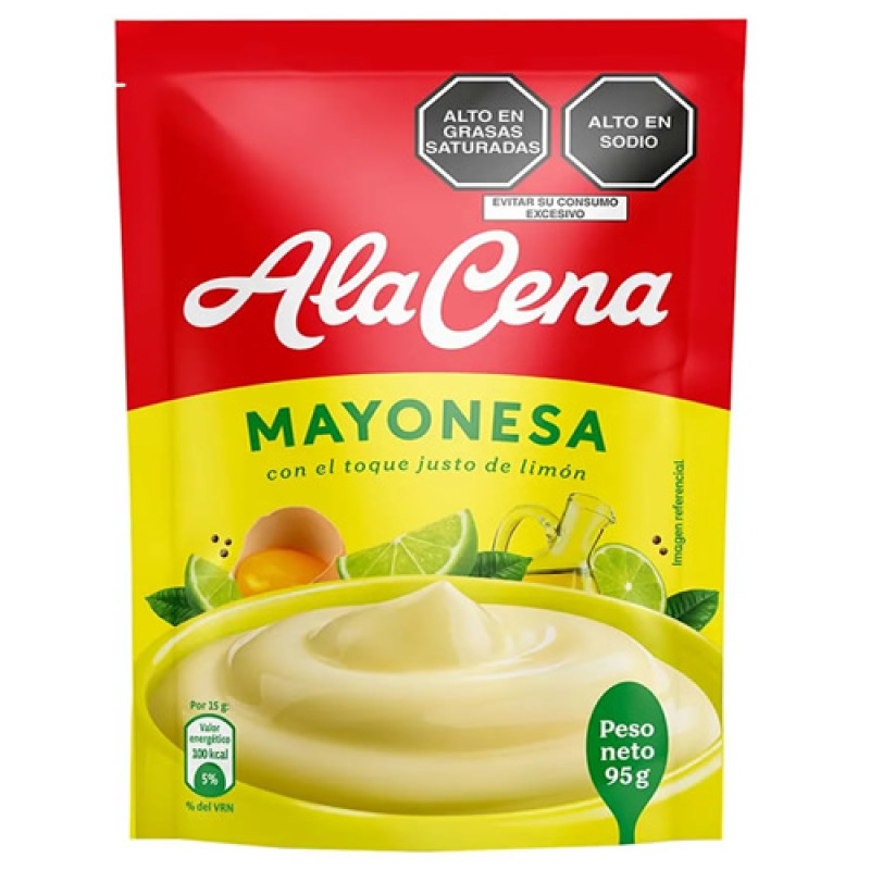 ALACENA  PERUVIAN MAYONNAISE SAUCE CREAM , SACHET X 95 GR